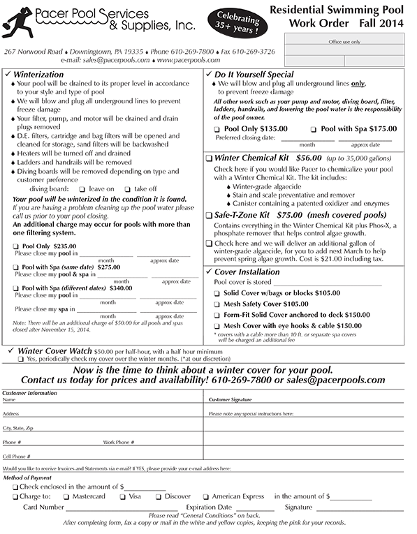 Fall 20141 Pacer Pool Service